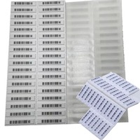 Supermarket disesuaikan RFID NFC Tag Mini T5577 EAS AM pakaian keamanan sistem Label Alarm pembayaran penggunaan Hotel