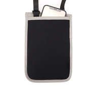 Pemegang Paspor Cross Body Anti-maling Rfid Blocking Dompet Leher Perjalanan Dompet Organizer Pemegang Dokumen Perjalanan