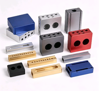 Boîtier en aluminium CNC, boîte de jonction électronique, boîtier d'instrumentation anodisé pour PCB, matériel personnalisé OEM
