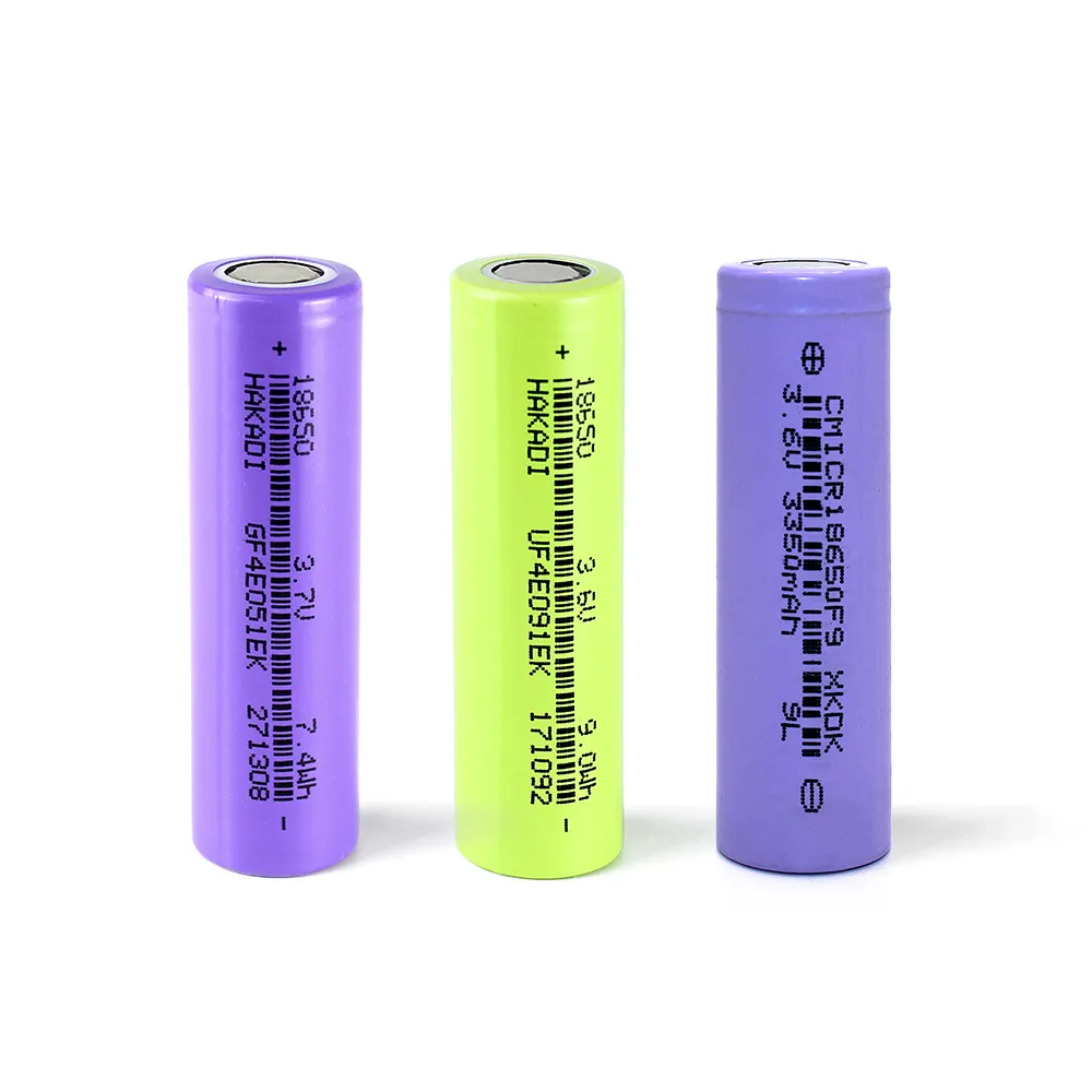 Low Price Cylindrical 18650 Li-ion Rechargeable Battery 3.7v 2000mah 2500mah 3350mah 1C-3C Discharge For Flashlight Solar System