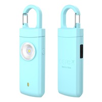 Alarme de sécurité portable 130 dB avec sirène, LED, en ABS, haute sensibilité, SOS d'urgence, antivol, autodéfense, porte-clés