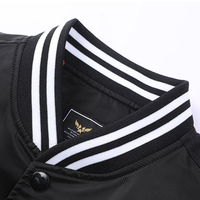 Blouson Bombardier Simple Boutonnage Vestes Varsity Personnalisables Logo Imperméable Blouson de Baseball pour Hommes