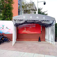 Tente à auvent coulissant, structure en acier rétractable, couverture en PVC imperméable, résistante à la neige, toutes saisons, pour ferme, entrepôt, sports de plein air