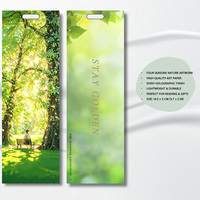 Juego de Marcadores de Libros con Diseño de Árbol de las Cuatro Estaciones, Marcadores Estéticos con Escenas de Primavera, Verano, Otoño e Invierno, Marcador de Lectura Inspirador