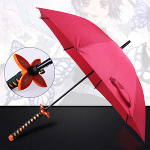 誕生日 アクセサリー 日本 アニメ 漫画 八本骨 傘 侍 夏 刀 コスプレ 道具 刀傘 雨具 - Product Image 5
