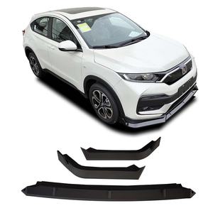 Protector de Parachoques Delantero Welta Negro Brillante para XRV 2019, Difusor de Labio con Soporte para Enganche de Remolque, Plástico ABS+PP - Product Image 1