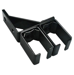 <span class=keywords><strong>Kit</strong></span> de quincaillerie pour <span class=keywords><strong>porte</strong></span> de grange <span class=keywords><strong>coulissante</strong></span> extérieure RHETECH 6,6 pieds, rail en boîte robuste, système bypass, noir - Product Image 4