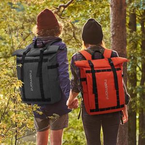 Muestra gratuita Costo de producción Mochila enrollable para portátil de poliéster reciclado de calidad superior para uso en exteriores - Product Image 4
