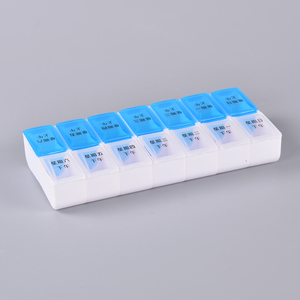 MM-PB019 Twice A Day Weekly Pill Box Organizer Case Tablet Container For Promotion