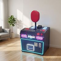 Machine de jeu d'arcade de boxe commerciale à monnayeur, jeu de force de frappe, garantie 1 an, version anglaise, pour centres de divertissement, centres commerciaux, bars