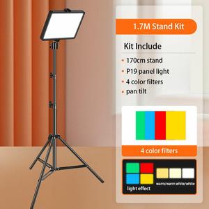 Kit de réalisation vidéo <span class=keywords><strong>avec</strong></span> lumière LED 12 watts et support 1,7 m pour studio photo, diffusion en direct et éclairage d'appoint - Product Image 2