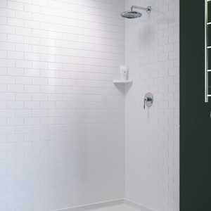Panneau de dalle en pierre de marbre de style moderne personnalisé coupé à la taille pour le mur de la douche de la salle de <span class=keywords><strong>bain</strong></span> et le contour de la baignoire pour les hôtels - Product Image 2