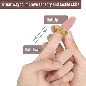 Aço inoxidável Fidget Toy <span class=keywords><strong>Finger</strong></span> Massage Ring para Acupuntura Terapia Mão Relaxamento Circulação sanguínea Dor Stress Relief - Product Image 2