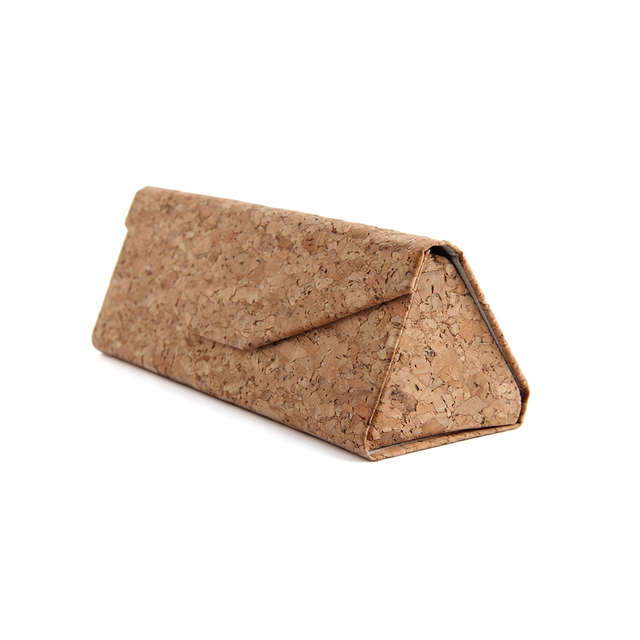 2022 Eyeglasses Sunglasses Cases Package Folding Cases Custom logo Cork and Velvet Inside