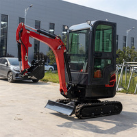 Mini-excavatrice hydraulique 1t/1,5t/2t/3,5t, excavatrice compacte de petite taille, mini-excavatrice