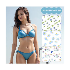 Custom Luxe Badmode Strand Badpak <span class=keywords><strong>String</strong></span> Micro <span class=keywords><strong>Mini</strong></span> Badpak Usa Driehoek Tweedelige Gepersonaliseerde Sexy Vrouw Bikini Set - Product Image 3