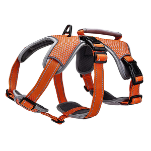 Harnais de poitrine pour chien en nylon solide, anti-évasion, anti-traction, réfléchissant, réglable avec poignée durable pour grands chiens - Vente chaude - Product Image 1