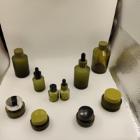 Maßgefertigte 10 ml 2Oz 15ml 30ml 60ml 100ml Glas-Pipettenflaschen Mattiert Rosa Blau Bernsteinfarben für Kosmetik Ätherische Öle Serum Tropfflaschen
