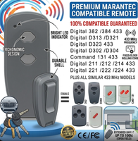 Télécommande de porte de garage automatique fixe 433 MHz à 2 touches, nouvelle, de la marque MARANTEC, pour usage extérieur et hôtelier, intelligente