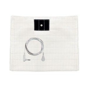 더 나은 수면을위한 전도성 실버 접지 코드와 킹 퀸 사이즈 유기농 면 장착 접지 시트 - Product Image 4