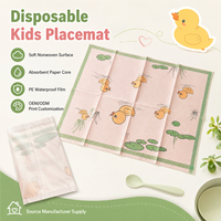 Napperon jetable haut de gamme pour enfants, 40 cm de large, longueur et impression de logo personnalisables, offre d'usine avec boîte sur mesure, fabriqué en Chine
