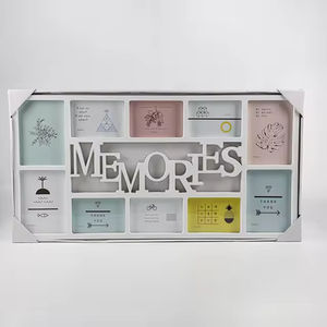 Usine <span class=keywords><strong>Pas</strong></span> <span class=keywords><strong>Cher</strong></span> Promotionnel Sublimation 4x6 5x7 Pouces 10-ouverture Image <span class=keywords><strong>Mes</strong></span> Souvenirs Solide Couleur Collage Mur En Plastique Cadre Photo - Product Image 3