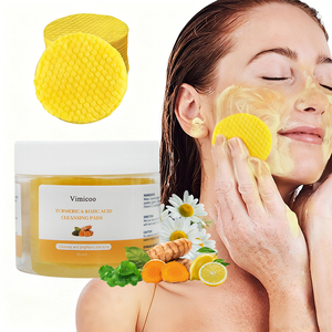 Discos de Tónico de Marca Privada con Cúrcuma, Ácido Kójico y Centella Asiática, Blanqueadores, Exfoliantes y de Limpieza Profunda para el Cuidado Facial - Product Image 1