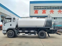 Nueva Camioneta Cisterna de Agua Diésel 4x2 Personalizable de 10cbm y 200hp Euro 3 para Limpieza Municipal con Motor y Bomba