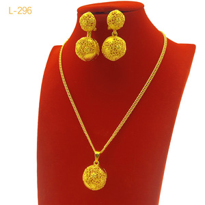 Ensemble de bijoux collier et boucles d'oreilles en alliage Enid Middle East Dubai, bijoux de mariée indiens, vietnamiens, Nansha, cadeau unisexe - Product Image 5