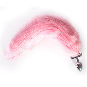 <span class=keywords><strong>Plug</strong></span> <span class=keywords><strong>anal</strong></span> en métal <span class=keywords><strong>3D</strong></span> coloré avec longue queue de renard, jouet sexuel pour hommes - Product Image 4