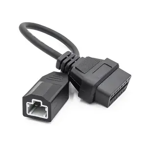 3Pin To OBD2 16Pin dönüştürücü kablosu dişi adaptör Otomatik Araç Teşhis Kablo Aracı Honda Eski Arabalar