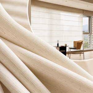 Stores romains filtrants la lumière et offrant l'intimité en 3 couleurs neutres avec tissu en polyester pour les projets de fenêtres résidentielles en gros et l'approvisionnement B2B - Product Image 4