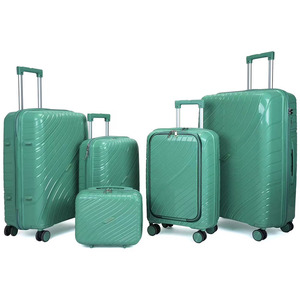 Juego de 5 piezas de maleta de <span class=keywords><strong>viaje</strong></span> con ruedas de plástico PP personalizada de carcasa dura barata - Product Image 5