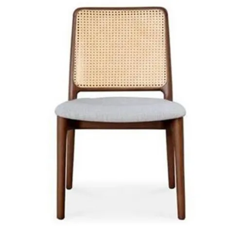 DC-1286 Nordic Cane Modern Rattan Wicker Ash Wood Restaurant Dining Room Chair