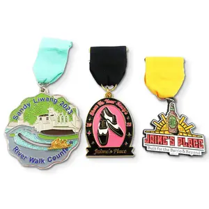 2024 small laser engraving logo badge medals velvet box for medal