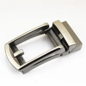 Buckelhersteller 35mm Metallratze automatische Metallgürtelschnalle für Echtlederband Herren Gürtel