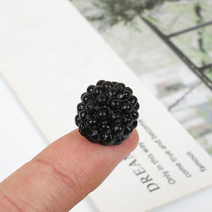 1.2cm PVC realistic mulberry model accessories DIY fruit toys butter glue craft <b>slime</b> material - Product Image 3