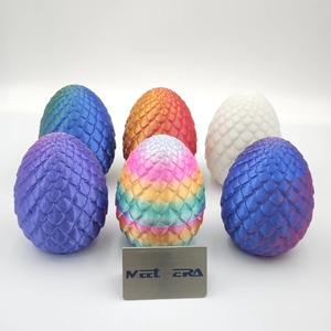 Modèle de jouet dragon imprimé en 3D, nouveau style personnalisé 2026, œuf de dragon 3D coloré, animaux imprimés en PLA - Product Image 4