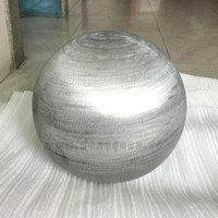 Esfera Hueca de Aluminio Pulido, 80-200 mm de Diámetro, 2 mm de Grosor, Estilo Hada, para Proyectos Comerciales y de Arte Público