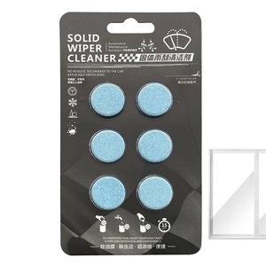 6pcs Car Window Cleaner Effervescent Wiper Fluid Tablets <strong>Concentrated</strong> Clean Tablets That Remove Glass Stains - Product Image 1