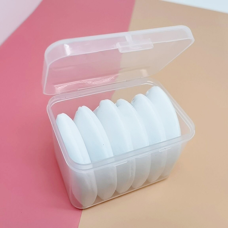 6 piezas blancas con caja