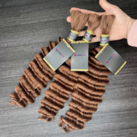 Extensions de cheveux humains en vrac pour tressage, bouclés, Super Double Drawn, pointes pleines, 3 ou 5 pièces, Cheveux Birmans, d'un seul donneur, Vente en gros