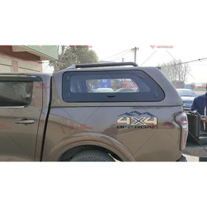 Primer Hardtop Canopy W/ Rack Bar para DMAX Foton Tunland JAC T6 Ranger Rich Hilux <span class=keywords><strong>Vigo</strong></span> Spoiler Wing <span class=keywords><strong>Ventanas</strong></span> correderas de aluminio - Product Image 6