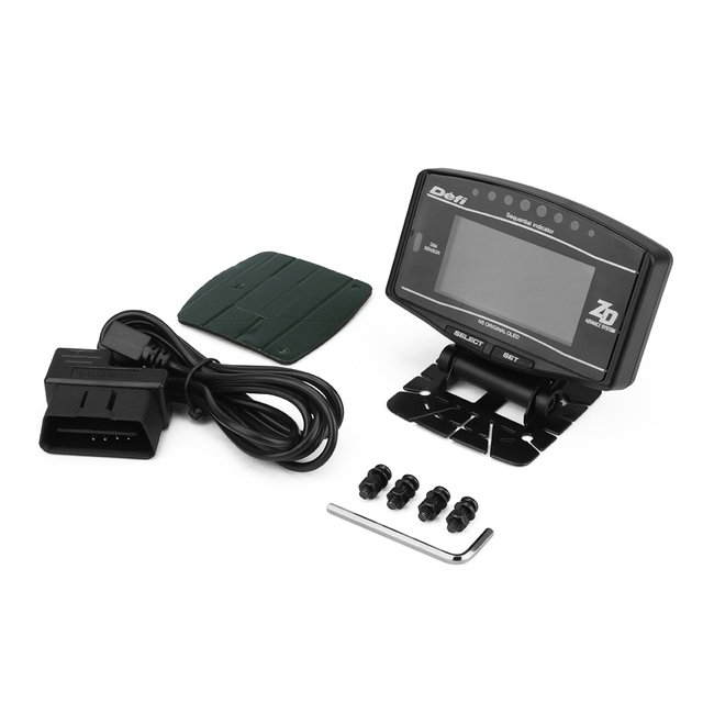 OBD2 Advance ZD 10 in 1Defi Style Link Auto Gauge DF09705 Sports Package Digital Tachometer Full Kit BF CR C2 Meter with logo