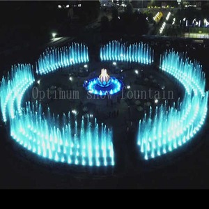 Dia 75 M piscina tamaño grande baile agua suelo seco fuente escultura mármol flor de loto fuente decoración para Parque - Product Image 6