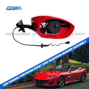 Espejo retrovisor derecho rojo de tamaño estándar, reemplazo directo sin problemas, para Ferrari Portofino OE 89354694 - Product Image 1