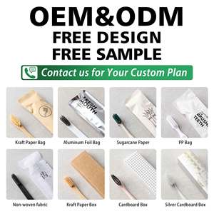 ערכת ציוד לאמבטיה במלון, מברשת שיניים מתכלה איכותית, קשית מותאמת אישית, מברשת שיניים מפלסטיק עם סיבי פחמן, ערכת אמבטיה למלון - Product Image 6