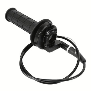 Poignées universelles en caoutchouc pour moto, 7/8 " 22 mm, avec kit de câble d'accélérateur, neuves - Product Image 5