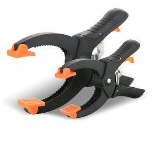 Pinces à main à cliquet de 6/8 pouces pinces à ressort Force d'ouverture de la mâchoire <span class=keywords><strong>pince</strong></span> en nylon en plastique <span class=keywords><strong>bricolage</strong></span> pour la fixation du collage - Product Image 1