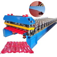 Machine de formage à froid de tuiles de toiture en acier émaillé à logo personnalisé, haute efficacité, directement de l'usine OEM/ODM professionnelle